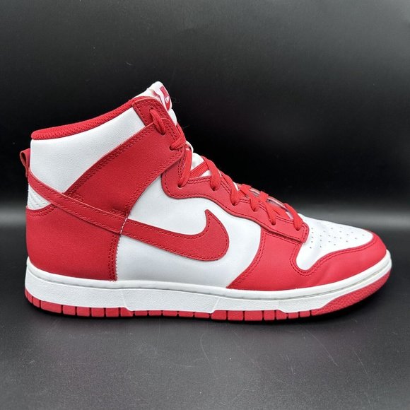 Size 11 - Nike Dunk High University Red White Men\'s Sneakers DD1399-106 Retro main image 4